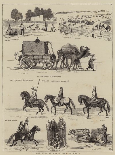 The Russian Expedition to Khiva by Alfred Chantrey Corbould